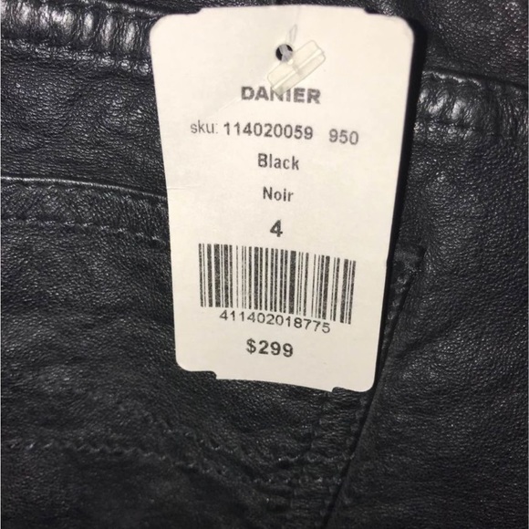 Brand NEW Genuine Danier Leather Pants - Picture 2 of 8